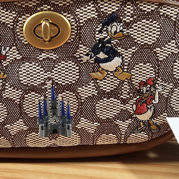 Coach Bag In Signature Textile Jacquard With Mickey Mouse & Friends Disney X NWT - Picture 7 of 14